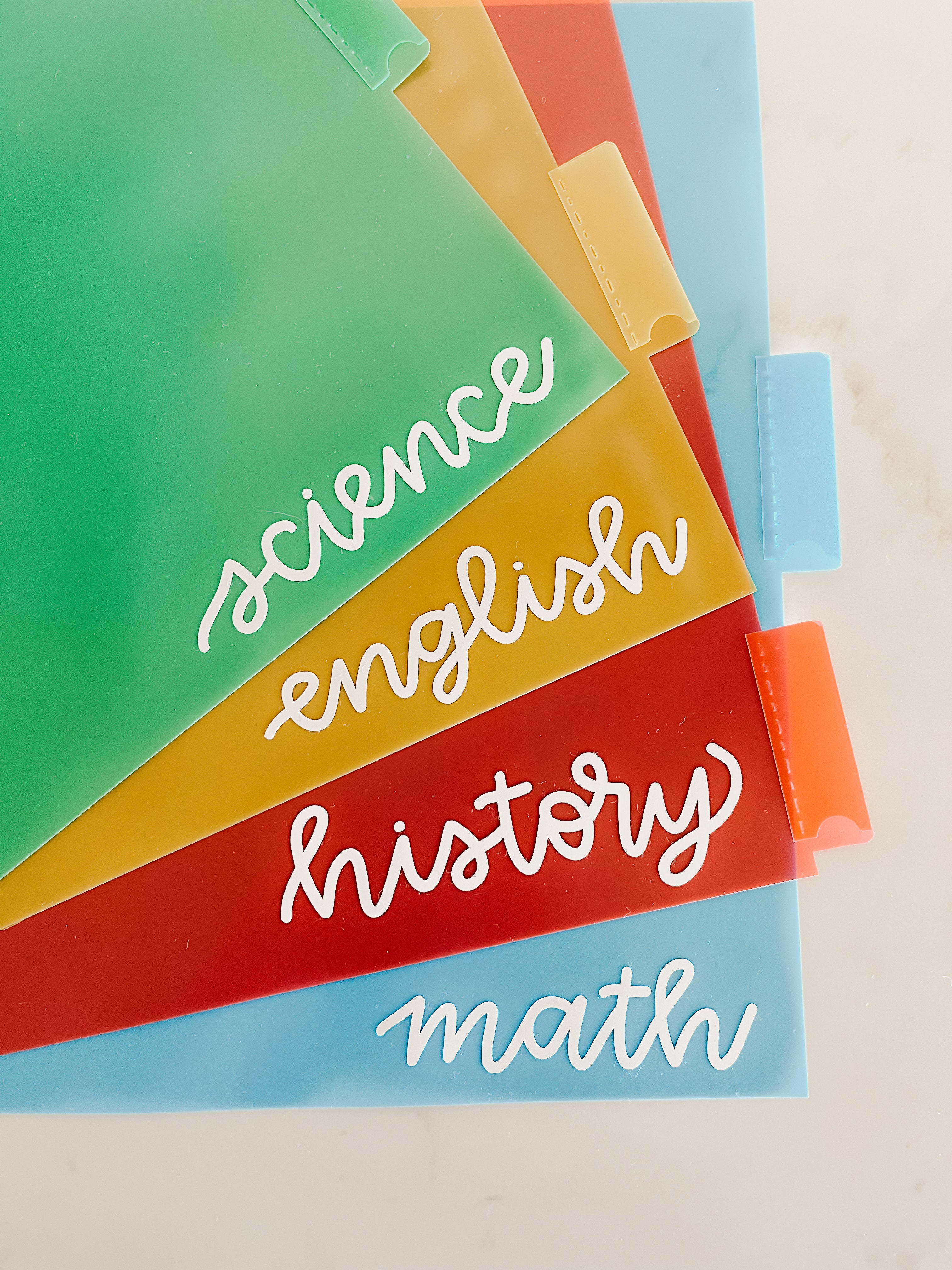 Custom School Subject Labels – Blush and Butterfly